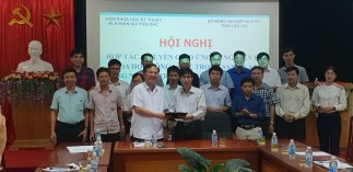 Lễ ký kết hợp tác KHCN với Sở NN và PTNT Lào Cai